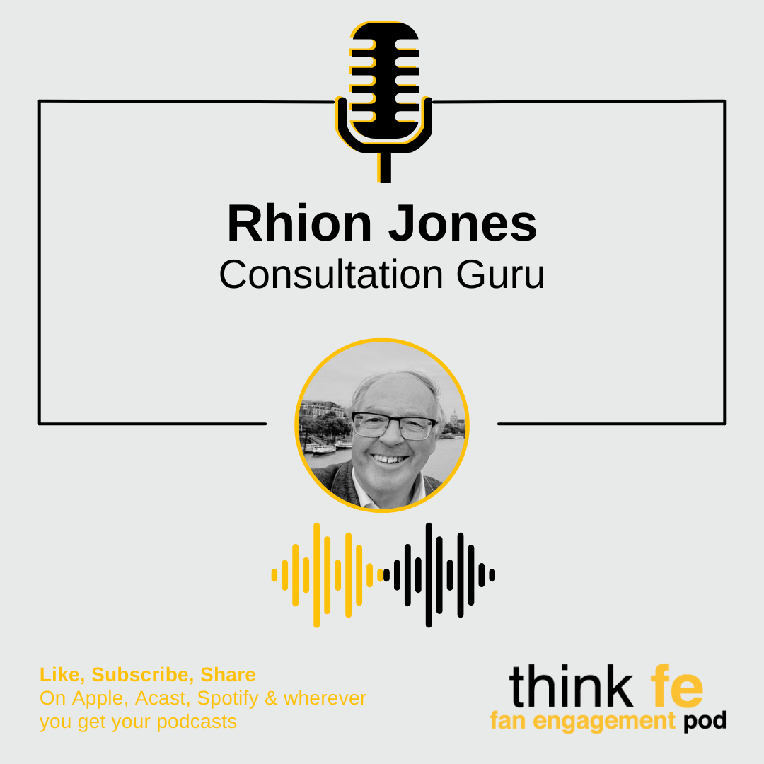 Picture of Rhion Jones and Fan Engagement Pod branding.